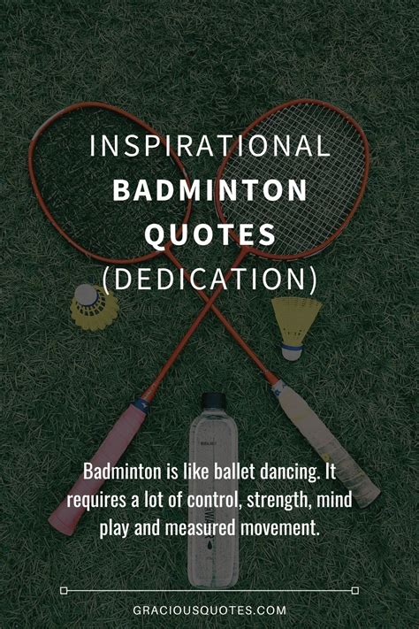 49 Inspirational Badminton Quotes (DEDICATION).